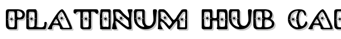 Platinum Hub Caps Polished font